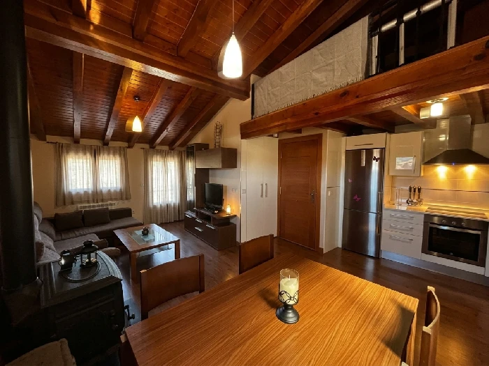 Living-dining room of The Astronomer's Attic